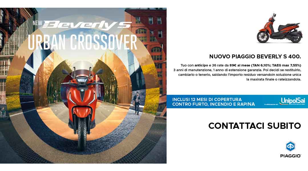 New Beverly con Piaggio X-Care+ Caring Pack