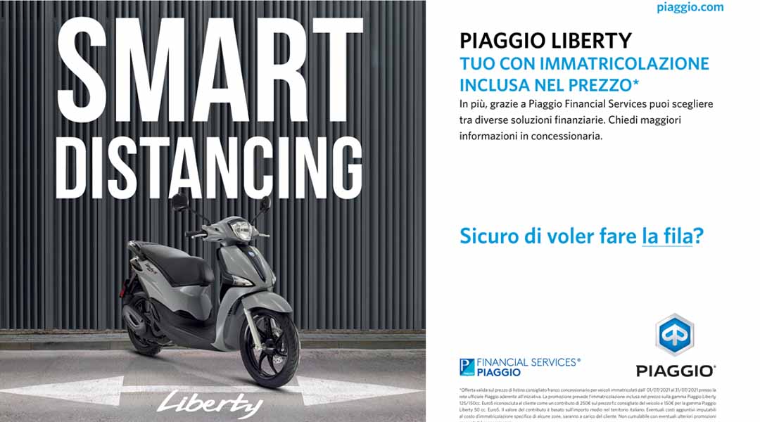 Piaggio Liberty tuo con immatricolazione inclusa