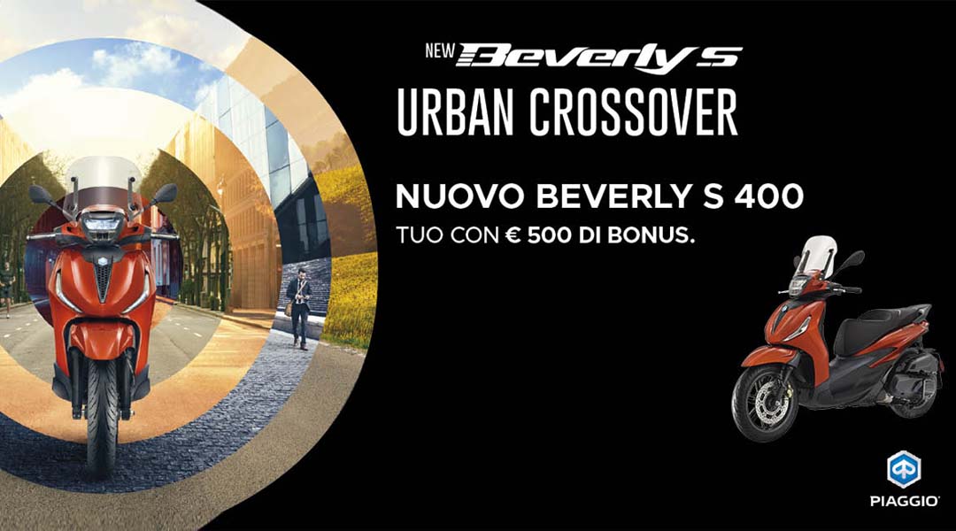 Gamma Piaggio new Beverly tua con Vantaggi fino a 500 Euro